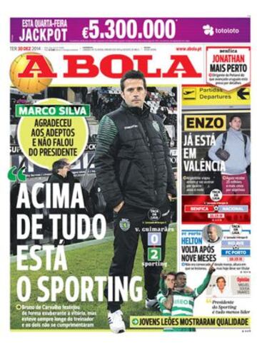 Portadas de la prensa deportiva