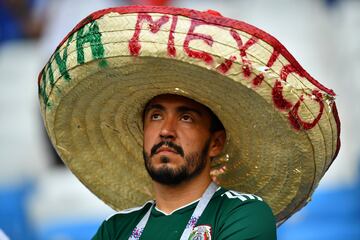 México-Brasil (0-2). Un aficionado mexicano tras la eliminación en octavos de final.