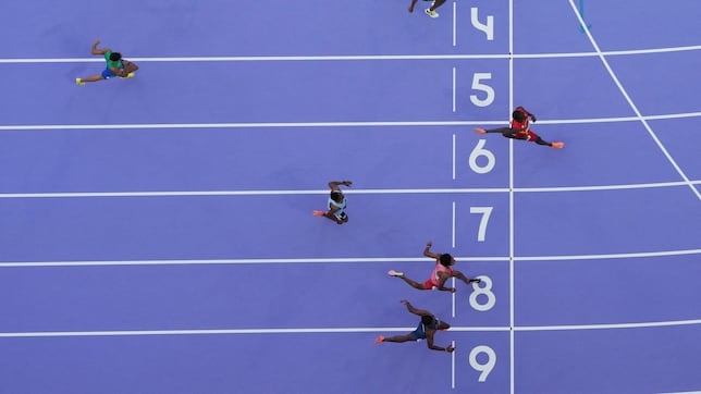 Why does Paris 2024 Olympics athletics track have nine lanes instead of eight?