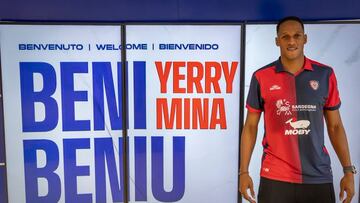 Yerry Mina es nuevo jugador de Cagliari