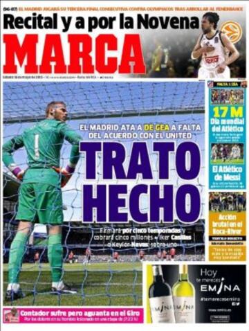 Portadas de la prensa deportiva