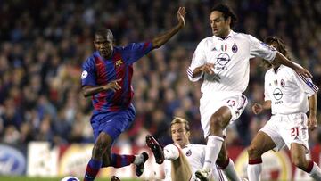 Nesta, en partido contra el Barcelona.