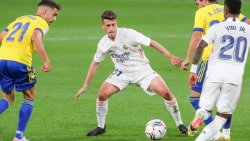 Antonio Blanco debut&oacute; como titular con el Real Madrid en el 0-3 al C&aacute;diz.