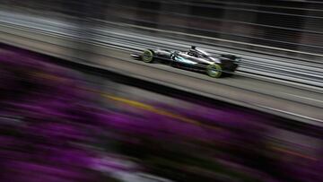 Lewis Hamilton durante el GP Singapur 2016.