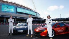 Vandoorne, Button y Alonso.