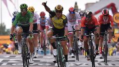 Dylan Groenewegen se impuso al esprint en Chalon-sur-Saone.