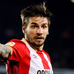 1x1 del Girona: Portu dio la bienvenida en el Camp Nou