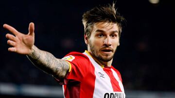 1x1 del Girona: Portu dio la bienvenida en el Camp Nou