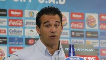 Luis García en sala de prensa.