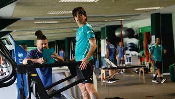 Bellerín, este martes.