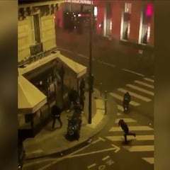 Los sonidos de los petardos de los ultras en el hotel del Madrid