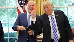 Trump gives media red card after meeting Fifa boss Infantino