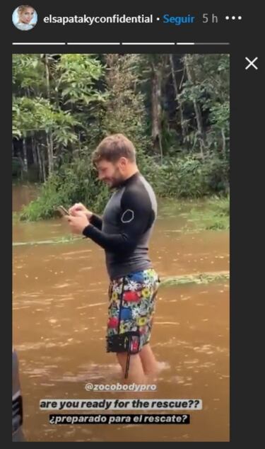 Elsa Pataky se queda atrapada en su coche rodeada de una riada por las lluvias en Australia