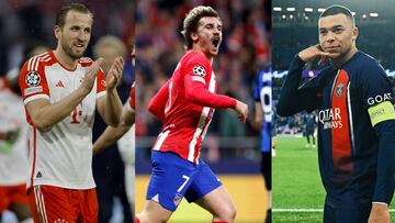 De cara a los cuartos de final, la lucha por ser el m¨¢ximo goleador en la presente edici¨®n de la Champions est¨¢ empatada. Griezmann, Haaland, Mbapp¨¦ y Kane lideran.