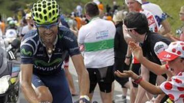 <b>ETAPÓN. </b>El mejor momento español en el Tour lo brindó Valverde con su triunfo en Peyragudes.