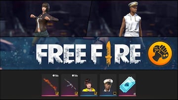 Free Fire: consigue gratis 10 códigos exclusivos con recompensas (armas, personajes, diamantes…)