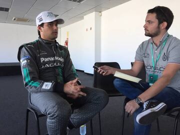 Nelson Piquet Jr. y el redactor de As.