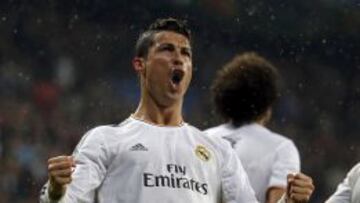Cristiano celebra su gol.
