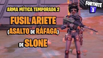 Cómo conseguir el Arma Mítica Fusil Ariete (Asalto de Ráfaga) de Slone en Fortnite