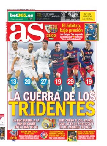 Las portadas de AS de enero