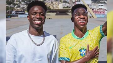 Vinicius revela su estatua de cera en Rio de Janeiro