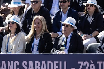 Arantxa Sánchez Vicario, en el palco de la pista Rafa Nadal.