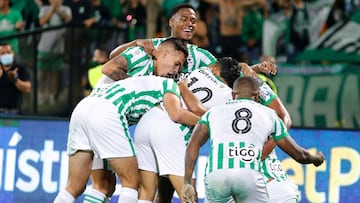 Atlético Nacional goleó a Deportivo Pereira 5-0 en la final de ida de la Copa BetPlay jugada en el Atanasio. Duque, Palacio, Barrera y Castro, los goles.