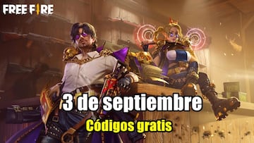 Códigos Free Fire de hoy 3 de septiembre de 2021; todas las recompensas gratis
