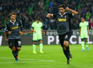 El duelo del Manchester City - Borussia Monchengladbach por Champions League en el  Borussia Park Stadium 