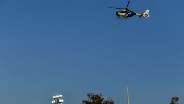 Helicoptero during the game Celaya FC vs Atlante, corresponding second leg Final of the Torneo Apertura 2022 of the Liga BBVA Expansion MX, at Miguel Aleman Valdes Stadium, on November 12, 2022.
<br><br>
Helicoptero durante el partido Celaya FC vs Atlante correspondiente a la vuelta de Final del Torneo Apertura 2022 de la Liga BBVA Expansion MX, en el Estadio Miguel Aleman Valdes, el 12 de noviembre de 2022.