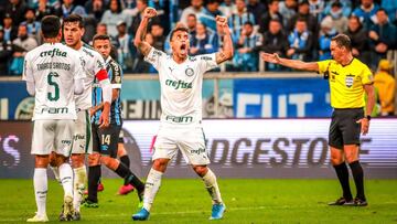 Palmeiras vence 0-1 a Gremio en la ida de cuartos de final de Copa Libertadores.