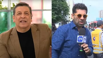 JC Rodríguez se enoja con Karim Butte, notero de Mega, en medio de un móvil en vivo: “De cuarto medio”