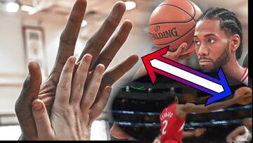 Sólo es posible con una mano como la suya: la alucinante finta 'boomer' de Kawhi