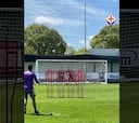 ¡Al ángulo! Pulgar y un golazo de tiro libre en la práctica de la Fiorentina