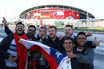 Belleza y color: las imágenes de los hinchas en Kazán