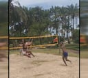 Neymar y la mejor 'freestyler' del mundo se unen en el futvóley