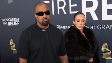 Kanye West and Bianca Censori pose at the red carpet during the 67th Annual Grammy Awards in Los Angeles, California, U.S., February 2, 2025. REUTERS/Daniel Cole