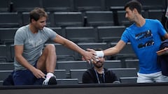 Nadal y Djokovic, en Par&iacute;s. 