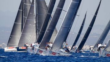 La flota de la Copa del Rey Mapfre ya está preparada para tomar hoy la salida.