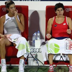 Sin Serena, Muguruza y Suárez evitan en el cuadro a Azarenka