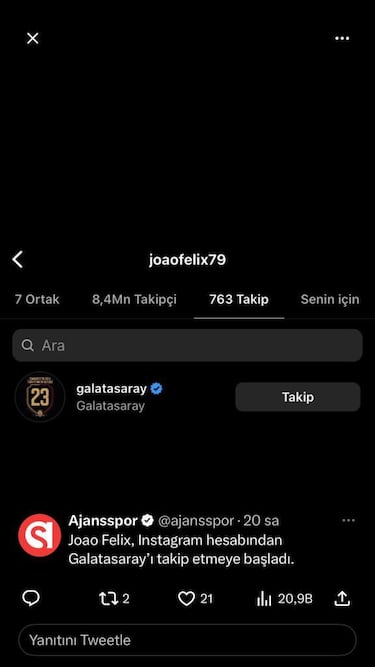 El Galatasaray sue?a con Jo?o F¨¦lix