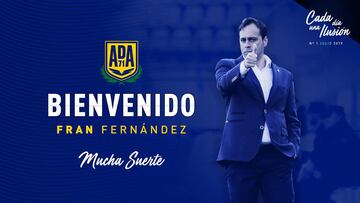 Fran Fern&aacute;ndez, nuevo entrenador del Alcorc&oacute;n.