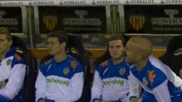 <b>EN EL BANQUILLO. </b>Por segunda jornada consecutiva Juan Mata no fue titular con el Valencia.