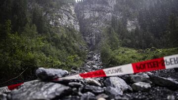 Imagen del ca&ntilde;&oacute;n de Parlitobel en Suiza, donde tres barranquistas espa&ntilde;oles han fallecido y uno de ellos contin&uacute;a desaparecido.