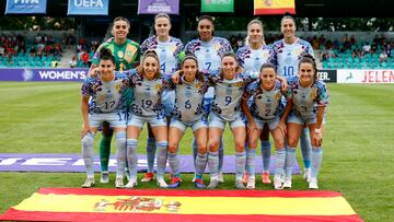 Once inicial de la Selección española femenina de fútbol frente a República Checa en el primer test camino a los Juegos Olímpicos 2024.