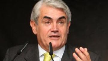 <b>ELECCIONES DEL REAL MADRID </b>Juan Onieva, durante la presentación de ayer.