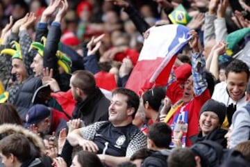 La 'ola' en las tribunas del Emirates Stadium