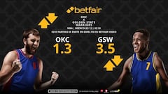 Oklahoma City Thunder vs. Golden State Warriors: horario, dónde ver, pronósticos y clasificación