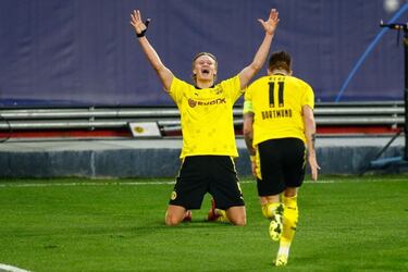 Los r¨¦cords que ha batido Erling Haaland en la Champions League