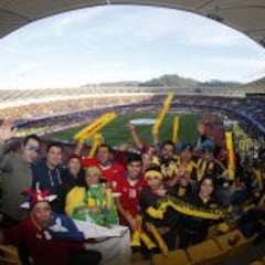 En Concepción se burlaron de Brasil y apoyaron a la Roja